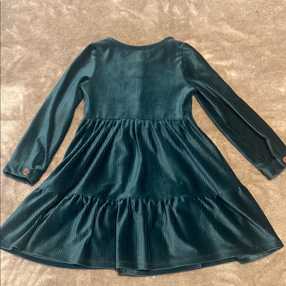 Biscotti Green Tiered Long Sleeve Dress - Picture 5 of 6